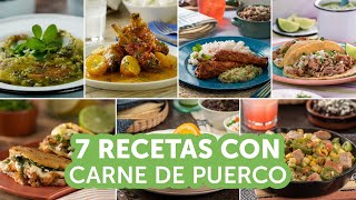 7 recetas con carne de puerco  Kiwilimón [upl. by Hadeehuat]