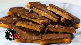 Easy English Toffee  Homemade Recipe 🍫 Only 3 Ingredients and 10 Minutes to Make [upl. by Allicsirp]