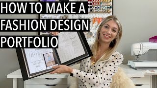 How To Make a Fashion Design Portfolio for College University Fashion Design Portfolio for Job [upl. by Eromle249]