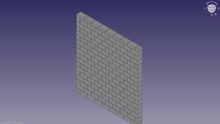 FreeCAD Arch Workbench  Simple Wall [upl. by Aubreir]