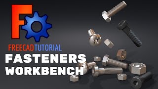 FREECAD TUTORIAL FASTENERS WORKBENCH [upl. by Arotal]