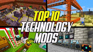 Top 10 Minecraft Technology Mods Factory Energy Processing amp Transport [upl. by Nhor]