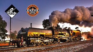 BeyerGarratt Steam Locomotive In The Early Morning Australian Trains [upl. by Ferri]