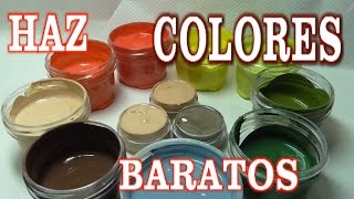 COMO HACER PINTURAS ACRÍLICAS PARA MANUALIDADES  MAKE YOUR OWN PAINTS FOR CRAFTS [upl. by Netsua]