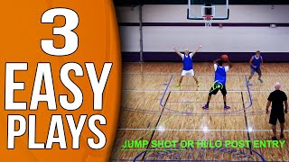 3 EASY and EFFECTIVE Youth Basketball Plays [upl. by Eniamrej]