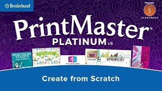 Create from Scratch using PrintMaster 8 [upl. by Mcclure]