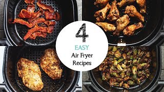 4 EASY Air Fryer Recipes for beginners [upl. by Frodina467]