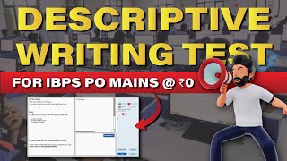 Descriptive Writing for SBI PO Mains  IBPS PO [upl. by Kassie585]