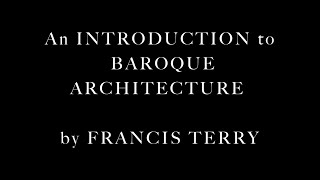 Baroque Architecture talk [upl. by Poll]