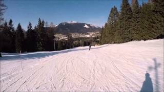 Piste da sci Folgaria pista rossa Francolini [upl. by Siari]