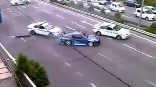 Drift Nissan 180sx Vs Police [upl. by Nylkoorb607]