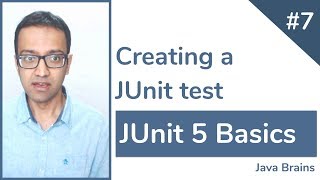 JUnit 5 Basics 7  Creating a JUnit test [upl. by Nauqes]