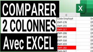 Tuto Excel  Comparer 2 colonnes dans Excel [upl. by Kathy]