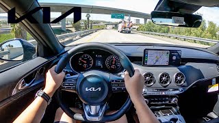 The New 2022 KIA Stinger GT1 POV Test Drive [upl. by Cele]