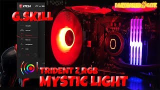 Configurar RGB GSkill Trident Z MSI Z370 Gaming Plus con Mystic Light [upl. by Thor60]