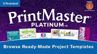 Browse ReadyMade Project Templates using PrintMaster 8 [upl. by Elleirua]