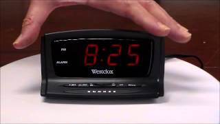 Westclox Auto Set Digital LED Electric Alarm Clock [upl. by Rehctaht]