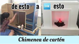 DIY 💕 Chimenea de cartón [upl. by Gant]