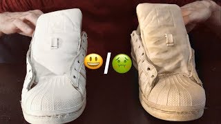 TUTO  COMMENT NETTOYER SES CHAUSSURES EFFICACEMENT [upl. by Enilauqcaj]