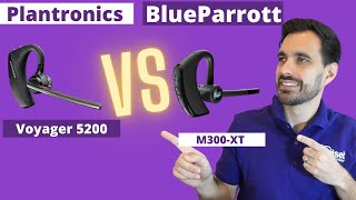 Plantronics Voyager 5200 vs BlueParrott M300XT  Mic Test Comparison [upl. by Nwadahs]