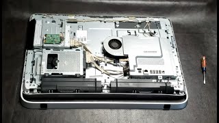 HP Pavilion 23 AllInOne Desktop Case amp Hard Drive Removal [upl. by Yanttirb]