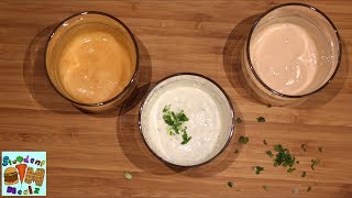 3 Easy DIY Dipping Sauces [upl. by Anilorak]