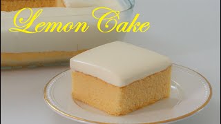 Easy Lemon Cake  2Ingredient Condensed Milk Frosting [upl. by Ettenauq43]