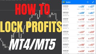 How to Lock profits on MT4 and MT5  Forex Trading [upl. by Odelinda891]