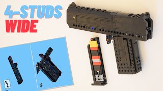 Working LEGO 4stud Pistol  Free Instructions [upl. by Yenttihw279]