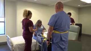 Physical Therapy Transfer Training  How To Transfer From Wheelchair To Bed [upl. by Hares]