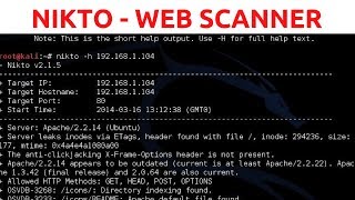 Nikto Web Vulnerability Scanner  Web Penetration Testing  1 [upl. by Oinolopa]