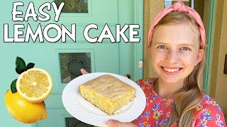 Delicious Lemon Drizzle Cake Recipe  Family Fun Pack Cooking [upl. by Anawd]