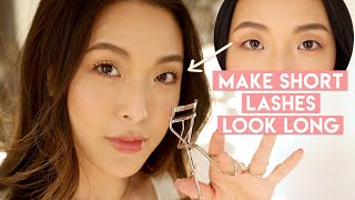 LASH ROUTINE How to curl straight stubborn lashes [upl. by Pierrette]