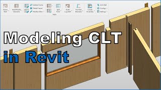 CLT Panels for Walls Floors amp Roofs in Revit Sneakpeak [upl. by Kire]