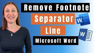 HOW TO Remove Footnote Line in Word [upl. by Anaejer]