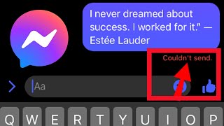 Fix Facebook Messenger Message Couldnt send Problem Solve  Messenger Message not sent problem [upl. by Farah270]