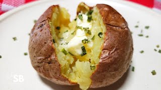 Air Fryer Baked Potatoes Recipe  Papas asadas en la freidora de aire [upl. by Nnayt]