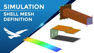 SOLIDWORKS Simulation Shell Definition [upl. by Ymaral]