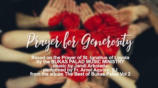 Prayer for Generosity  Bukas Palad Lyric Video [upl. by Yenar]