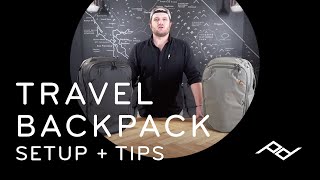 Peak Design Travel Backpack 45L Setup  Tips [upl. by Janey496]