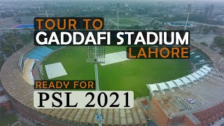 Gaddafi Stadium Lahore  HD Drone View  Ready For PSL6 2021  Explore Pakistan [upl. by Mylor575]