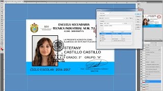 Automatización Credenciales PVC en Photoshop y Excel [upl. by Ahswat]