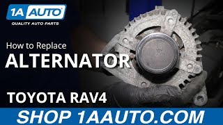 How to Replace Alternator 0516 Toyota RAV4 [upl. by Carina]