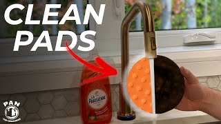 HOW TO CLEAN POLISHING PADS QUICK amp EASY [upl. by Nnaeirrac]