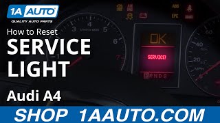 How to Reset Service Light 0409 Audi A4 [upl. by Akinaj]