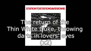 Station to Station  David Bowie  Lyrics [upl. by Cumings]