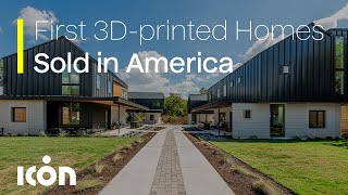 3Dprinted Homes by ICON  Austin TX  Developer 3Strands [upl. by Margarete]