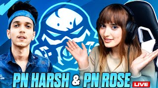 PN HARSH amp PN ROSE LIVE RANK PUSH TO GRANDMASTER 🤩🔥  PNHARSH SHORTS PNROSE FREEFIRELIVE [upl. by Eibbob35]