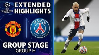 Manchester United vs Paris SaintGermain Extended Highlights  UCL on CBS Sports [upl. by Pirbhai]