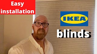 IKEA Blinds Installation  TrippevalsHoppvals cellular room darkening blinds [upl. by Snyder]